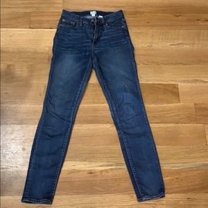 J Crew | High Rise Skinny Jeans | Size 25